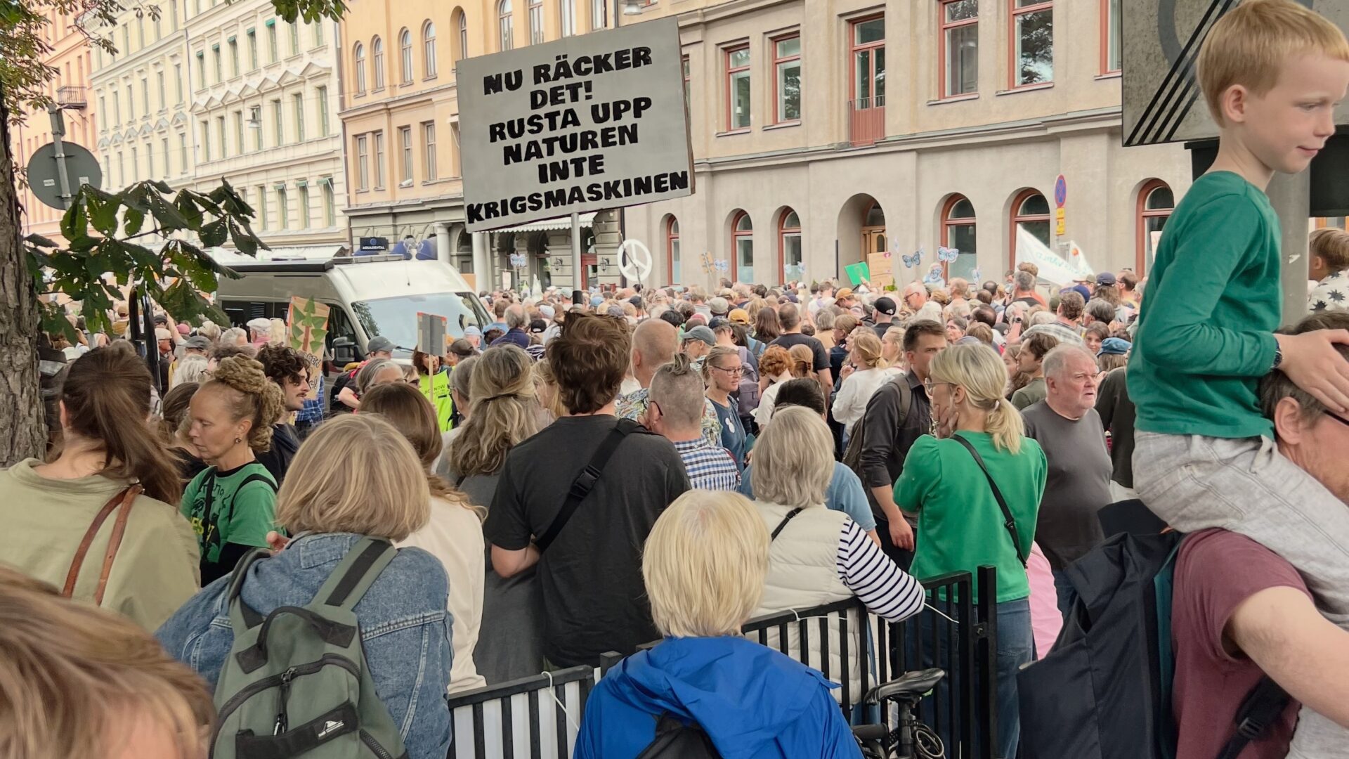 Klimatdemonstration 23 augusti 2026