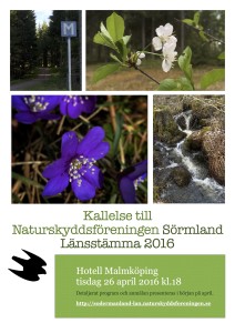 kallelse Naturskyddsföreningen Sörmland 2016